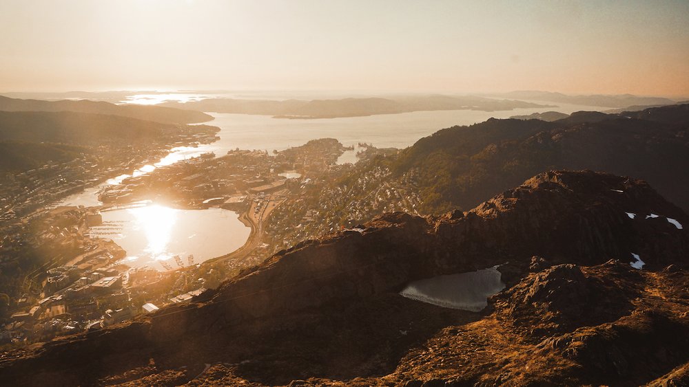 Sunset from Top of Ulriken