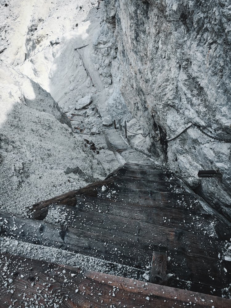 Steep Stairs on Edge of a Cliff