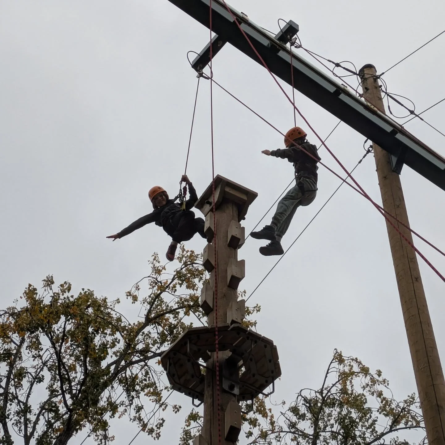 All Aboard is a thrill ride not for the faint hearted...how can three people fit onto a platform not much bigger than a breakfast tray? With tenacity, trust and teamwork...that's how! Great last day for Group 1!