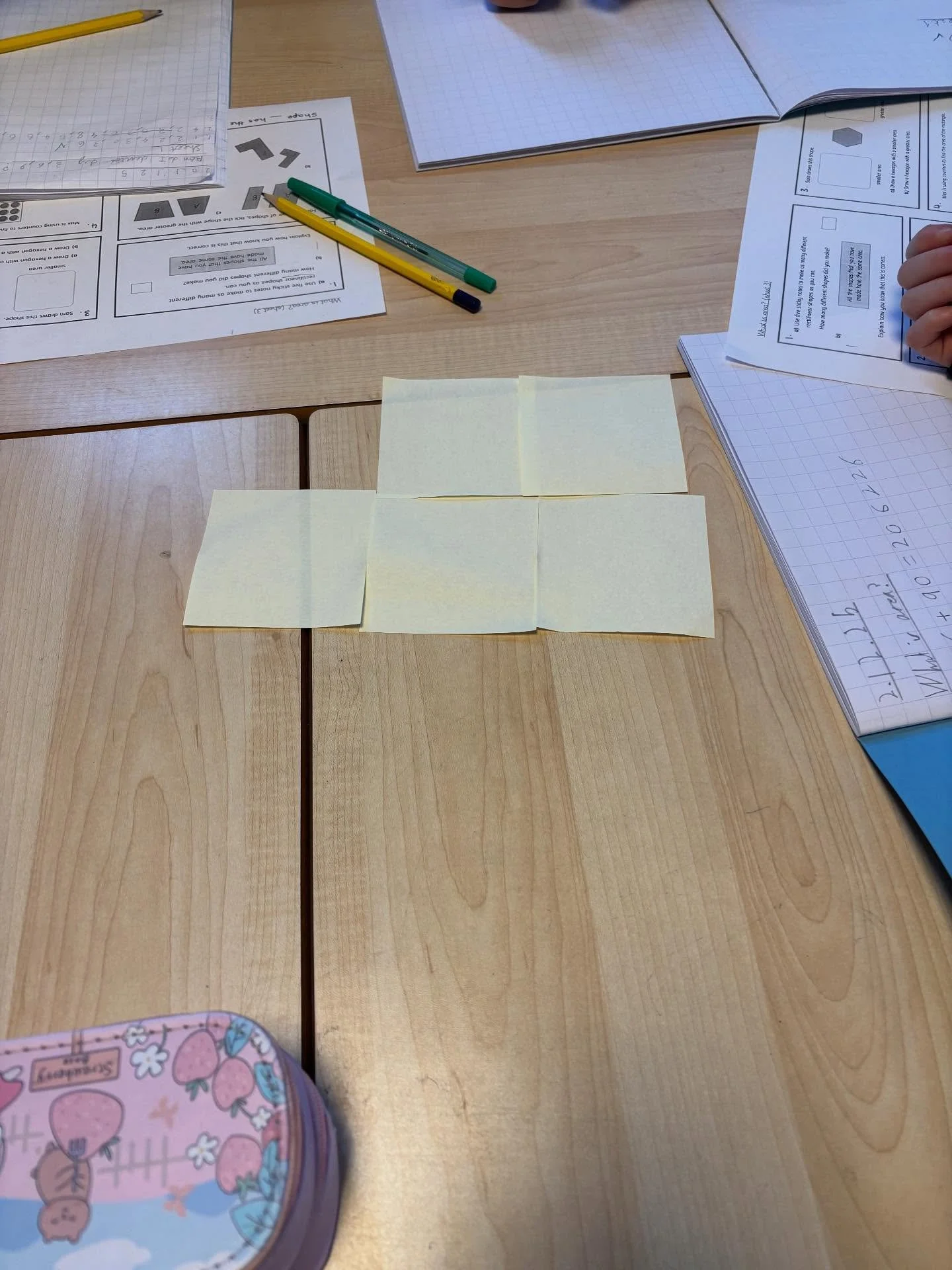 Goldfinches and Kingfishers have started their new maths unit today and have been experimenting with post-it notes to answer their question for learning - &ldquo;What is area?&rdquo; #hebdenbridgeschoolsfederation #hebdenbridgeschool