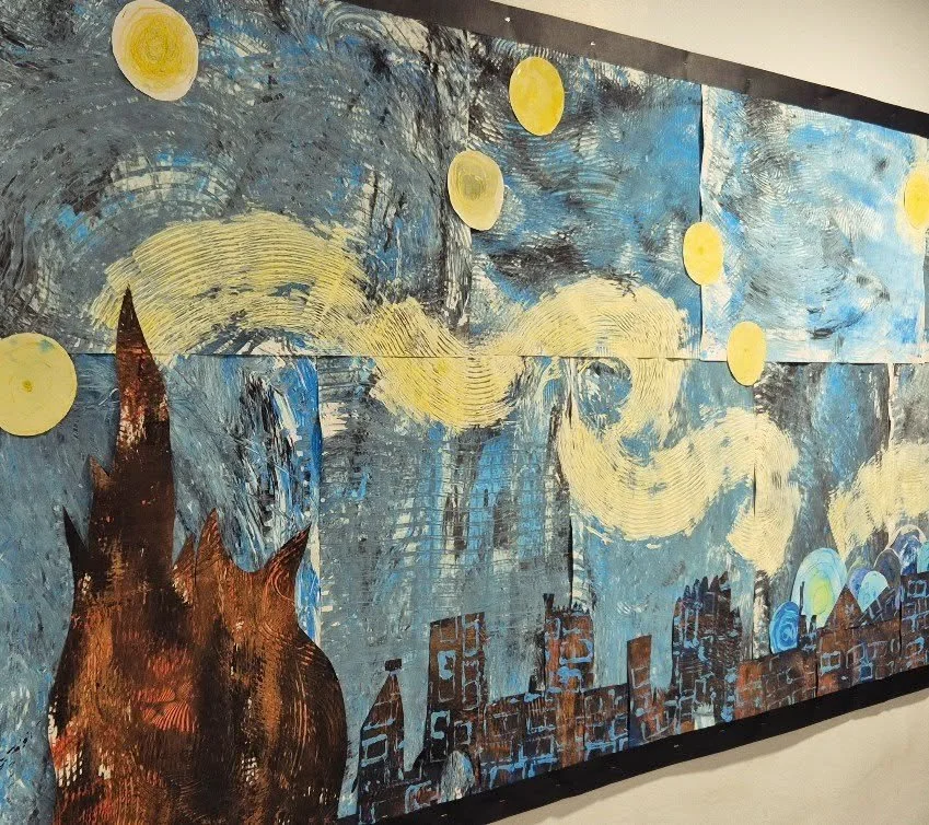 Valley Class have explored colour and texture as they collaborated to create artwork inspired by Van Gogh's Starry Night

#hebdenbridgefederation #hebdenbridgeschoolsfederation #hebdenbridge #eyfs