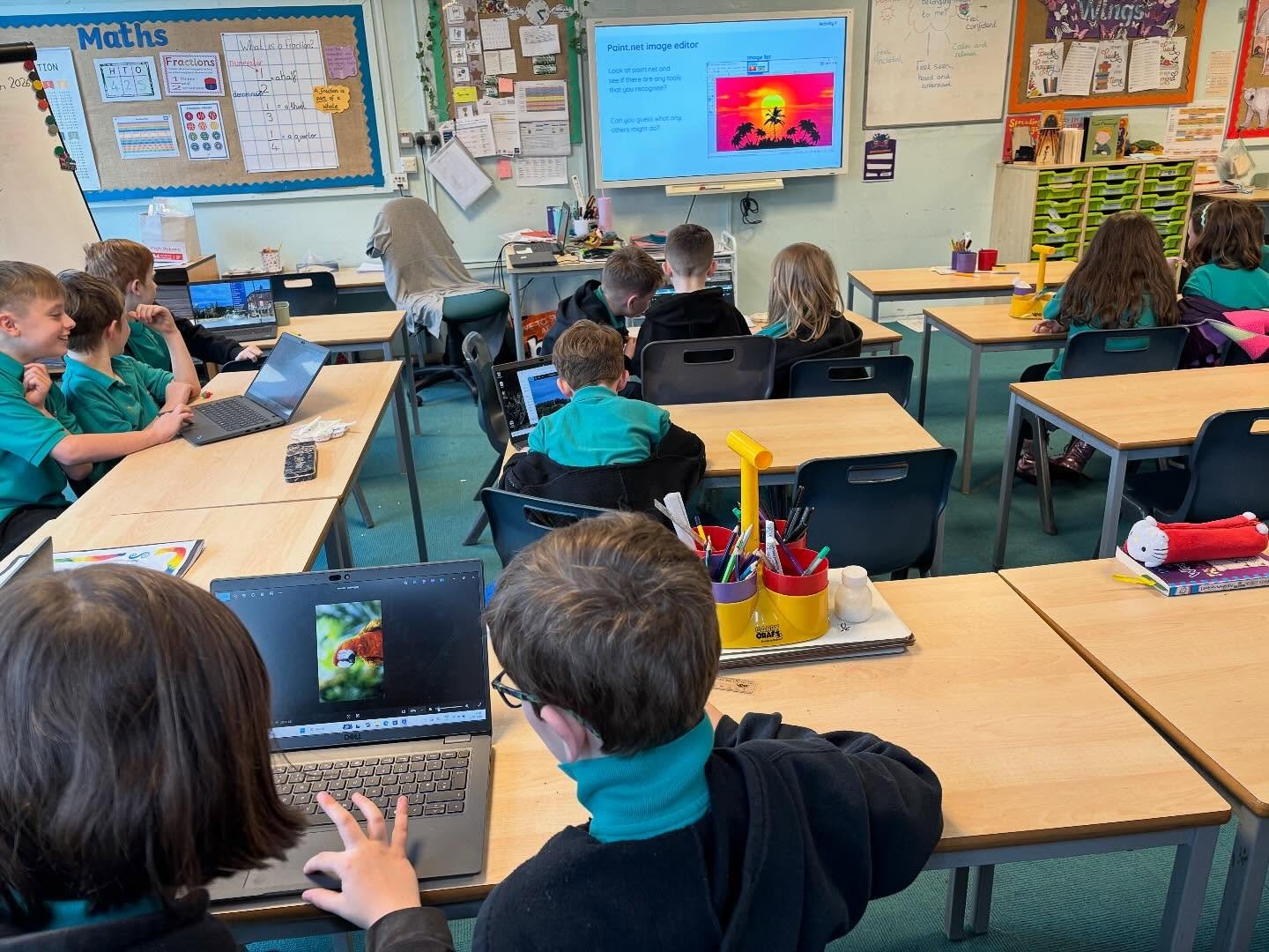 Is that swan the correct way up?  Goldfinches have been practising their editing skills in our computing lessons this week. #hebdenbridgeschoolsfederation #hebdenbridgeschools