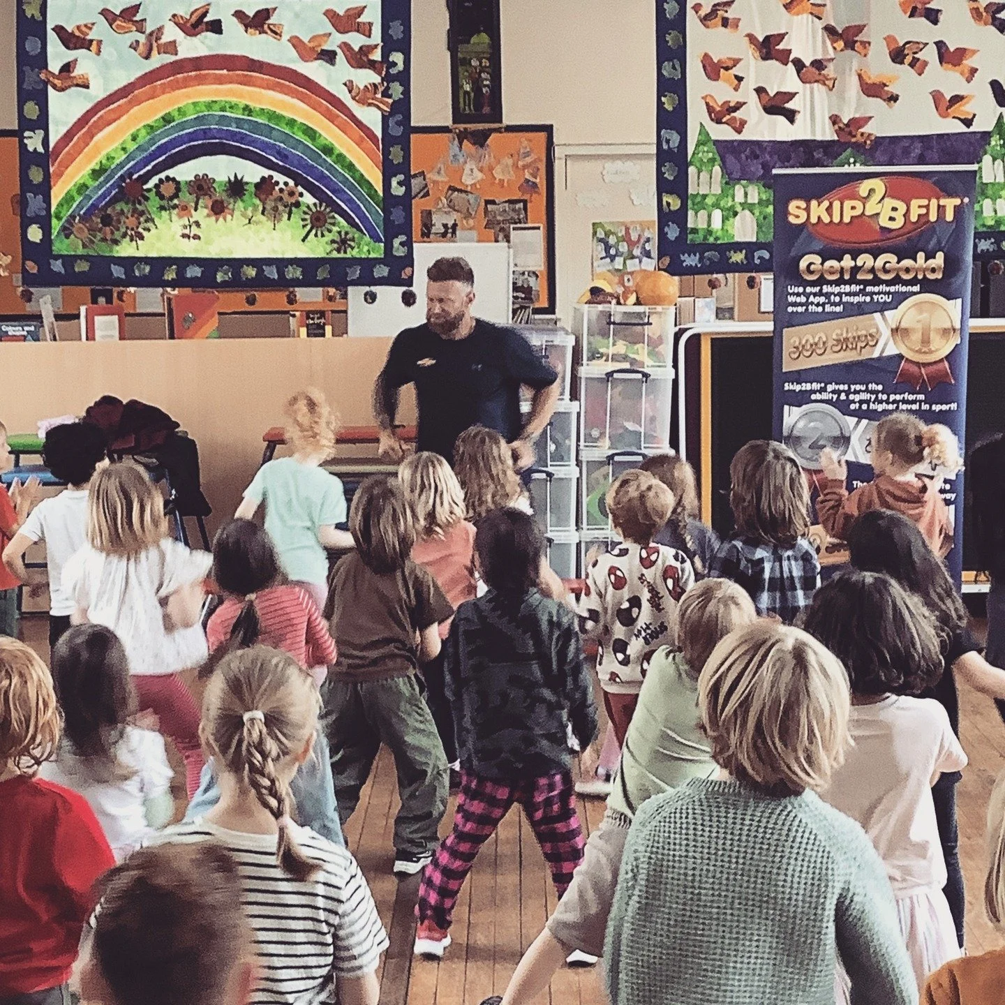 Children across the federation celebrated World Fitness Day with a visit from Dave @skip2bfit 

#hebdenbridge
#hebdenbridgeschoolsfederation