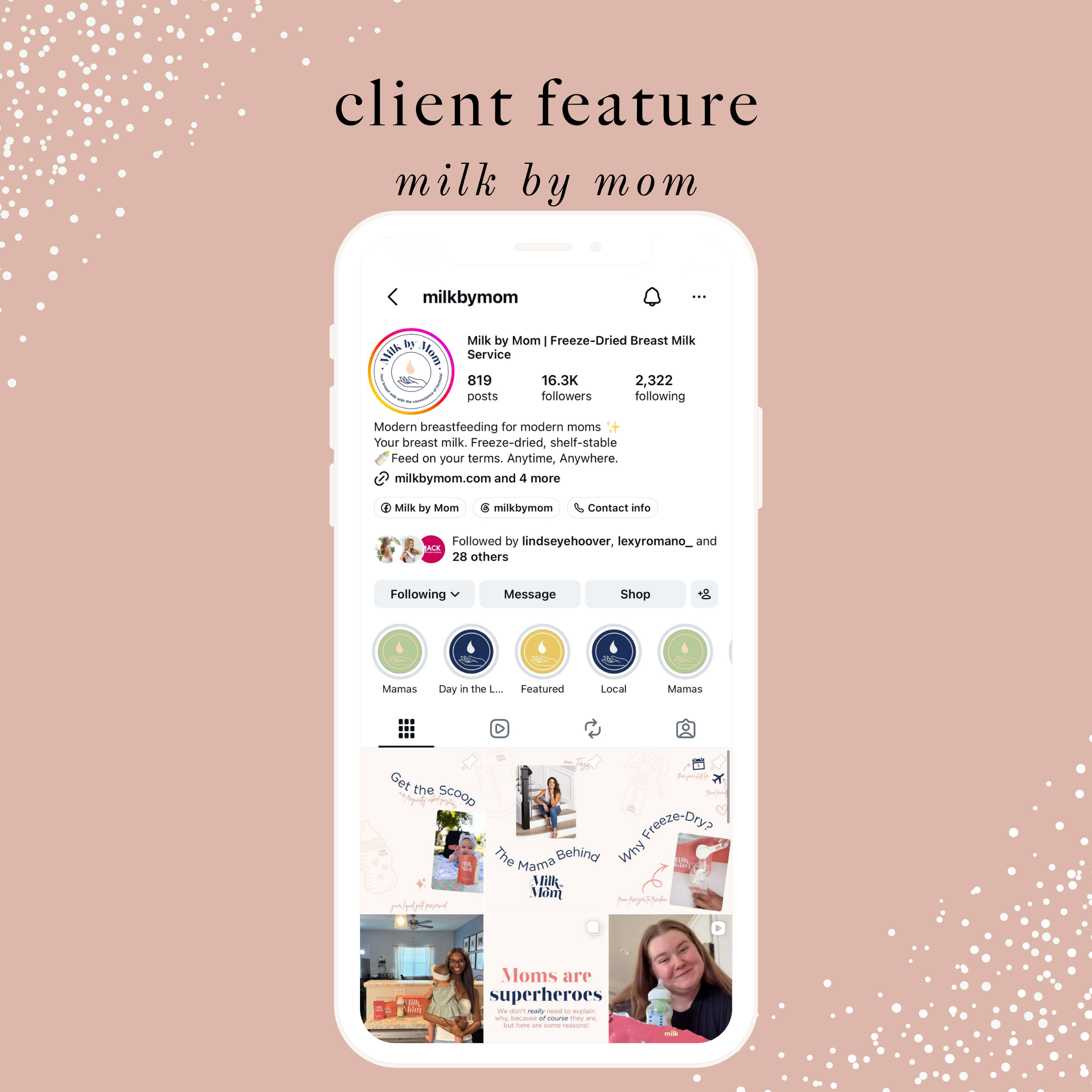 milk by mom