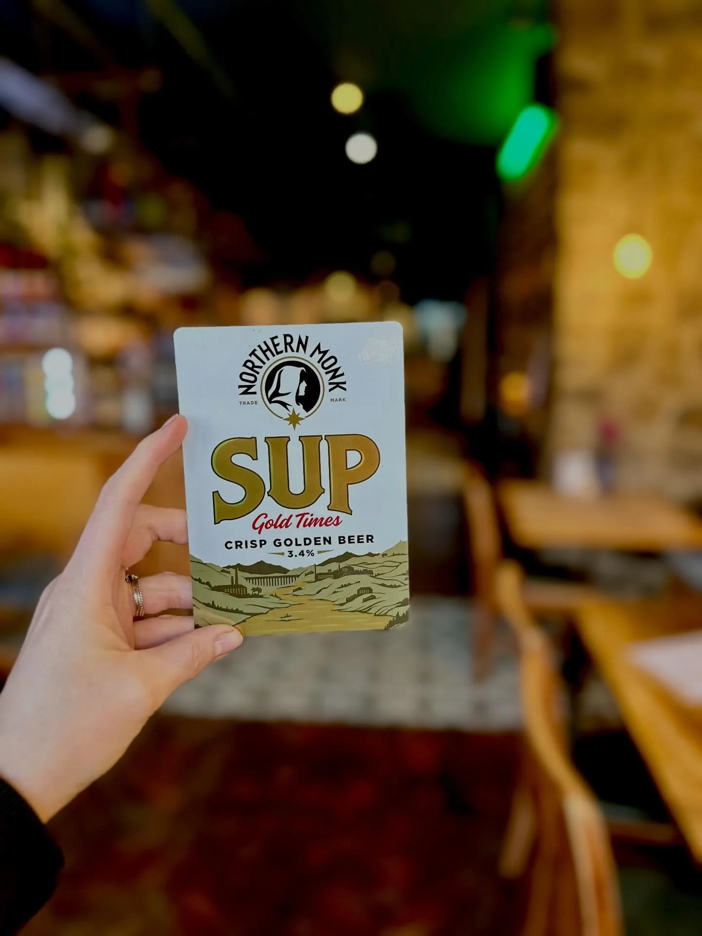 The sun&rsquo;s trying its best to make an appearance&hellip; and we&rsquo;re ready when it does ☀️

Fresh on cask: @northernmonk Sup pouring beautifully 🍺
Or if gin&rsquo;s more your thing &hellip;.. enjoy 2 of our signature G&amp;Ts for just &poun