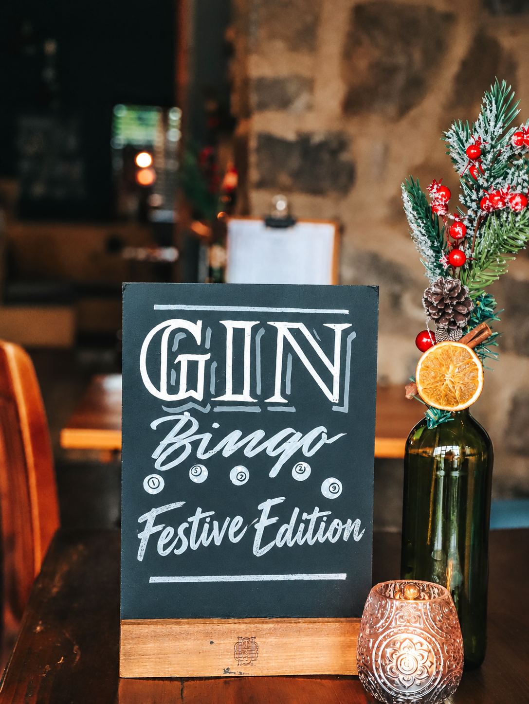 Monthly Gin Bingo! festive edition 