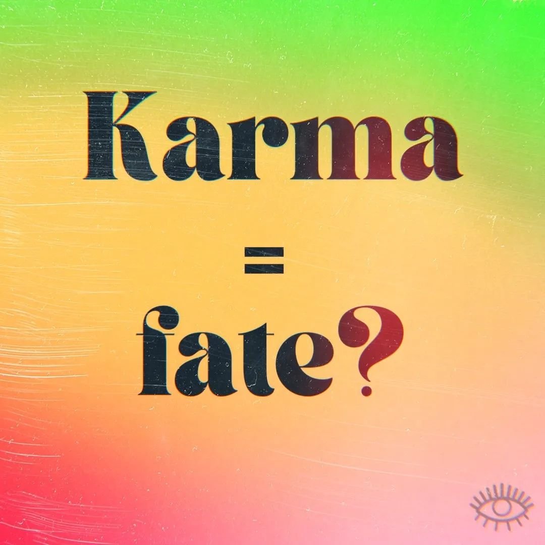 Does Karma mean Fate?&nbsp;💫

This is a question someone asked in last week's session on the Bhagavad Gītā. The answer is, not exactly.&nbsp;
Fate is a big and abstract idea, implying that events are *out of your control*.&nbsp;

Karma means that yo