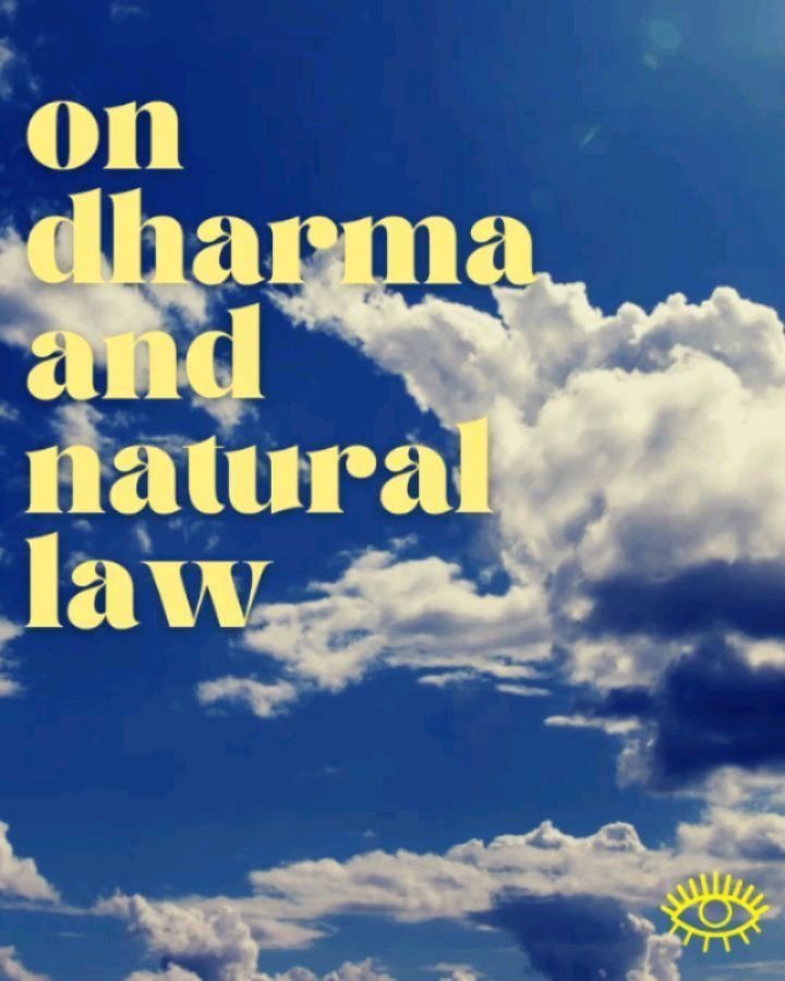 What is Dharma? 🛞🌦️ It's easy to think there's no pattern, the world is totally random. How do our actions fit into the messiness of the world? 

Just because we can't see the pattern, doesn't mean there isn't one. The sun rises every morning, clou