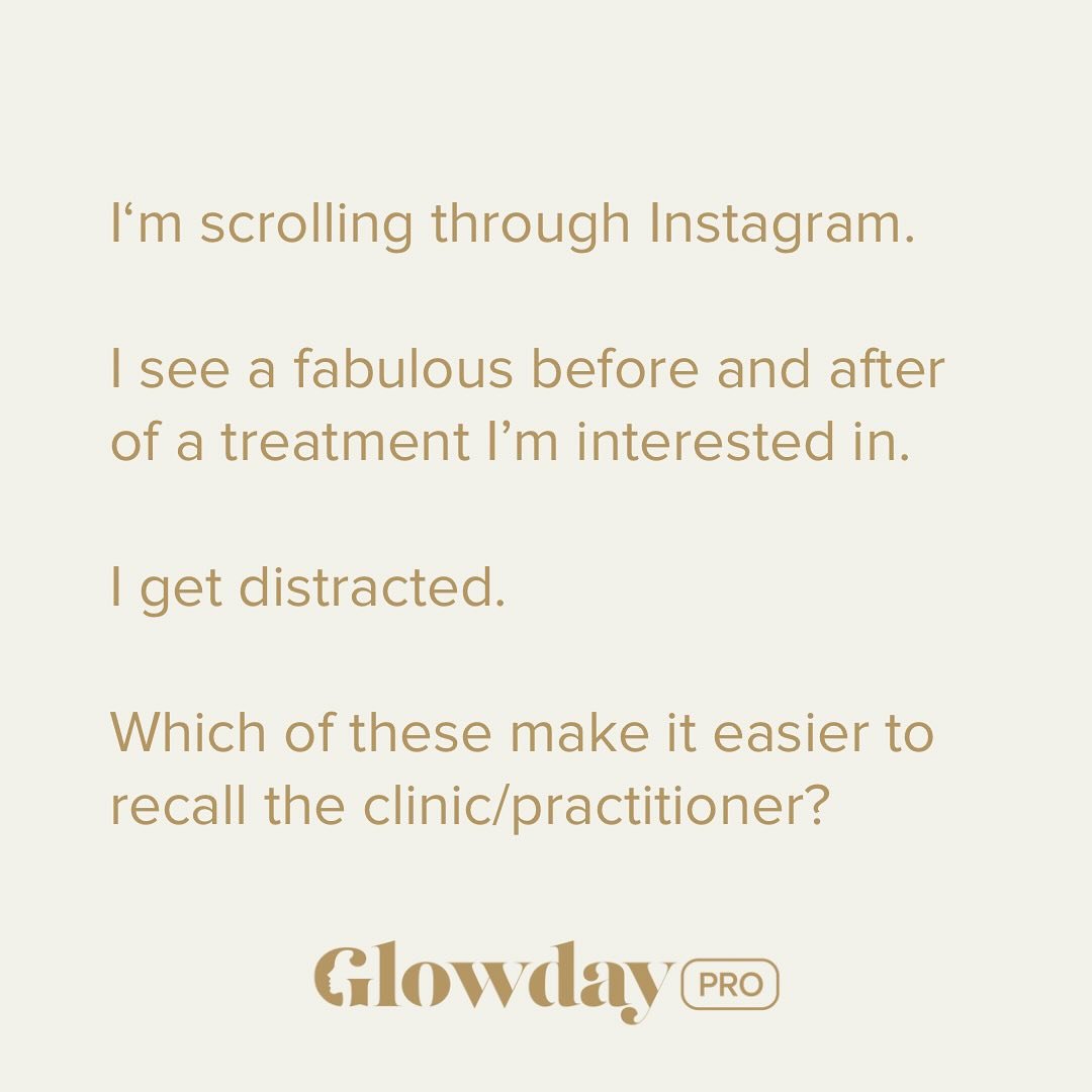 People don&rsquo;t often see your before and afters, or any of your posts in the context of your feed. They see them as stand-alone flashes as they scroll. 

You&rsquo;re missing a trick if you&rsquo;re not routinely branding your posts and before an