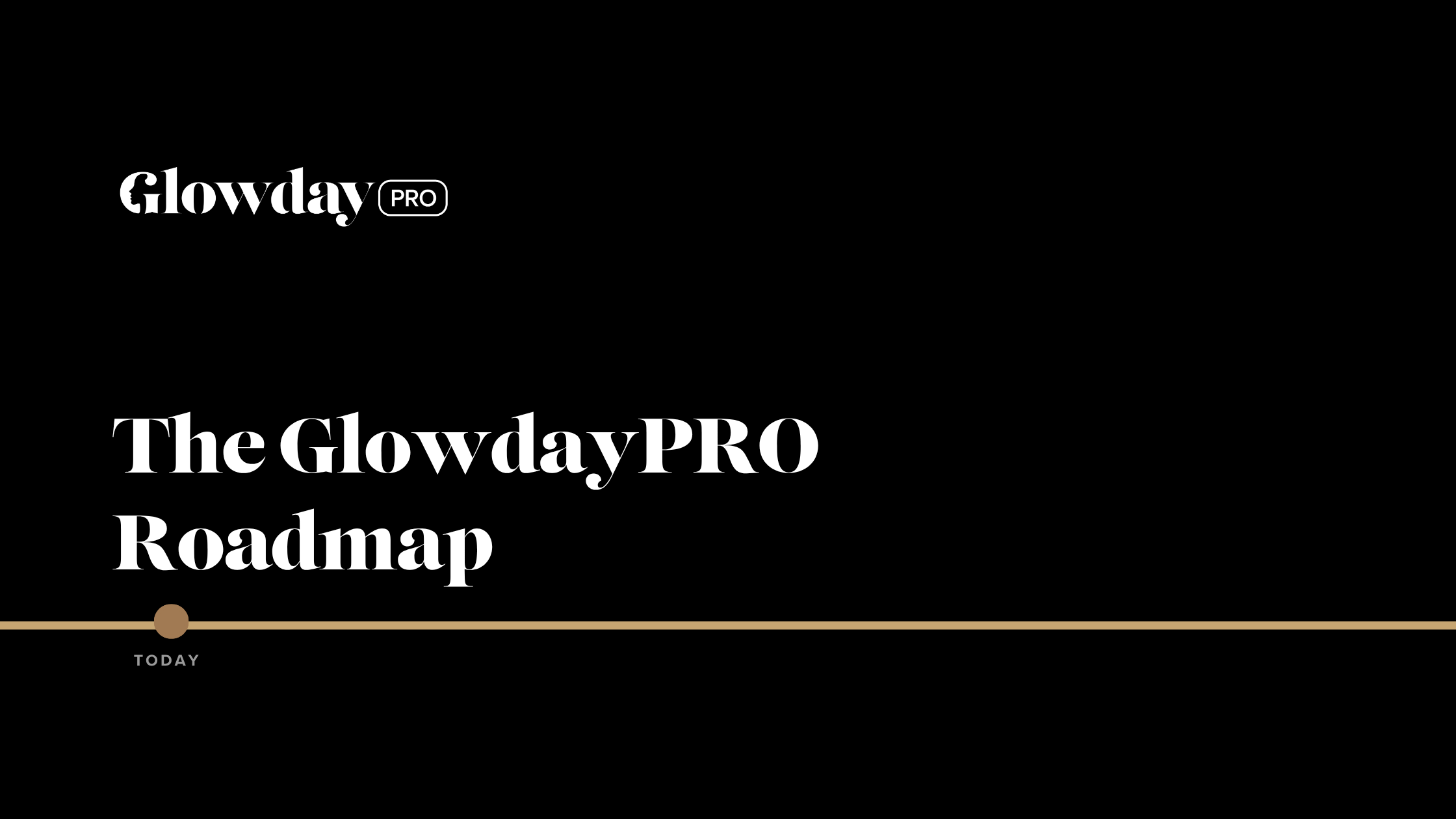 The GlowdayPRO Roadmap