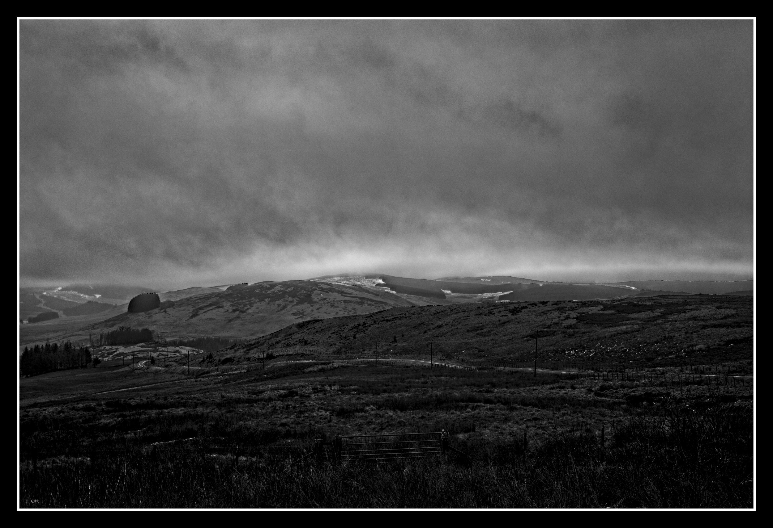 Road down to Eskdalemuir