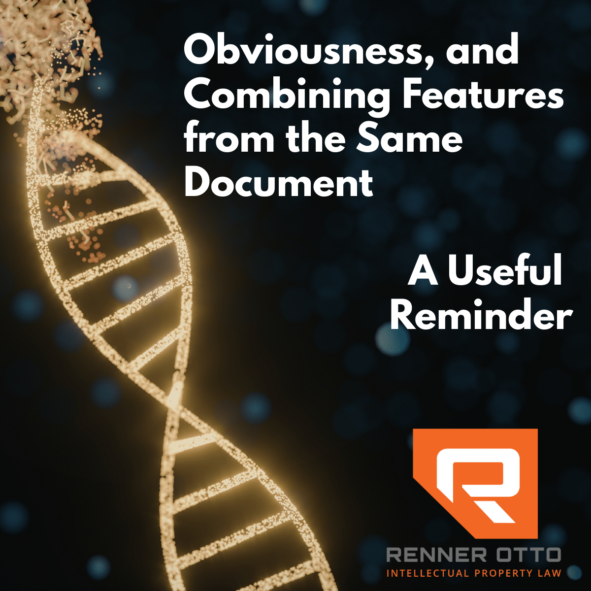 Obviousness, and Combining Features from the Same Document