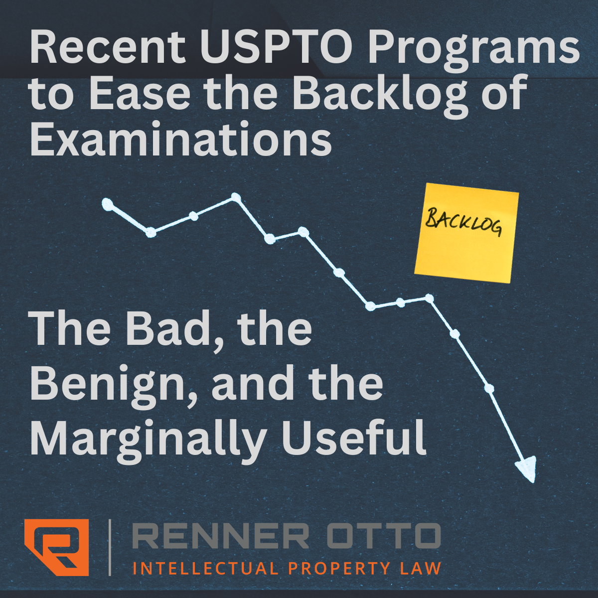 Recent USPTO Programs to Ease the Backlog of Examinations - The Bad, the Benign, and the Marginally Useful