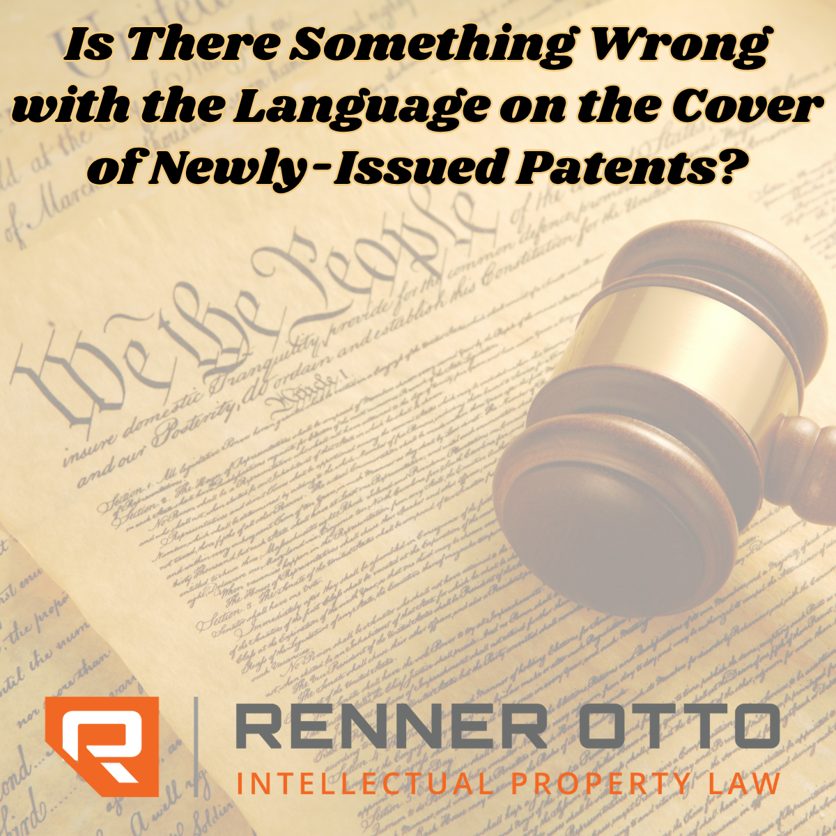 The Federal Circuit Didn’t Reach the Merits, but IS There Something Wrong with the Language on the Cover of Newly-Issued Patents?
