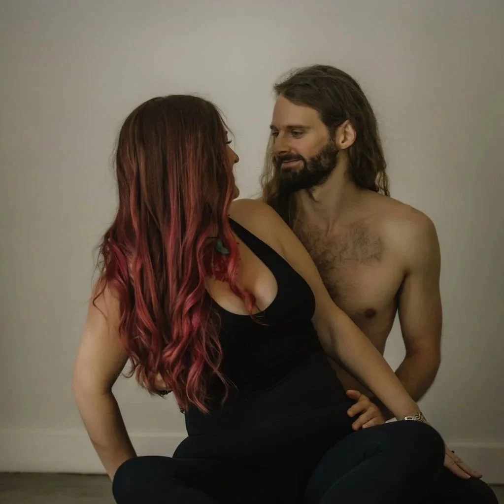 couple turned towards each other