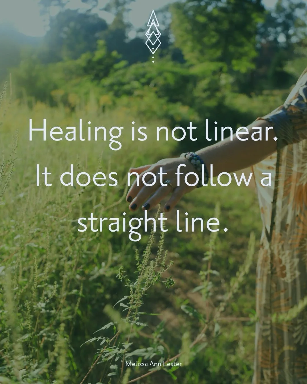 Healing is not linear. 🌀

It does not follow a straight line, and returning to a familiar pain is not failure.

Healing is a spiral &mdash; and the spiral is always taking you somewhere deeper.

Swipe through for the full teaching.

Subscribe to my 
