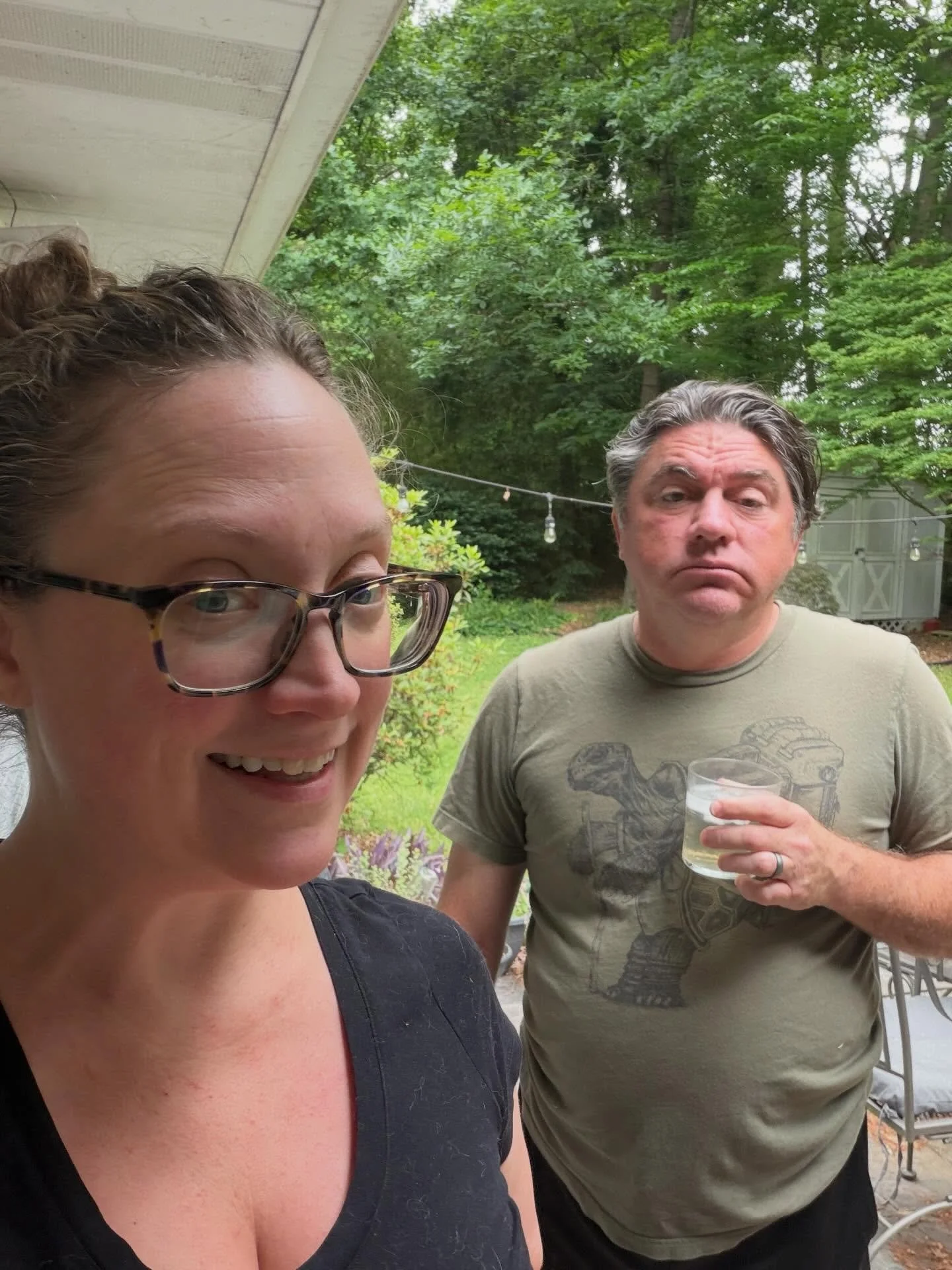 Yard work. One of us enjoyed it more than the other.

(Yes, that&rsquo;s a turtle on his shirt. No, I didn&rsquo;t plan it. 🐢)

#integrativehealing #sensitivesouls #everydaymagic #beautifulmessiness #decaturga