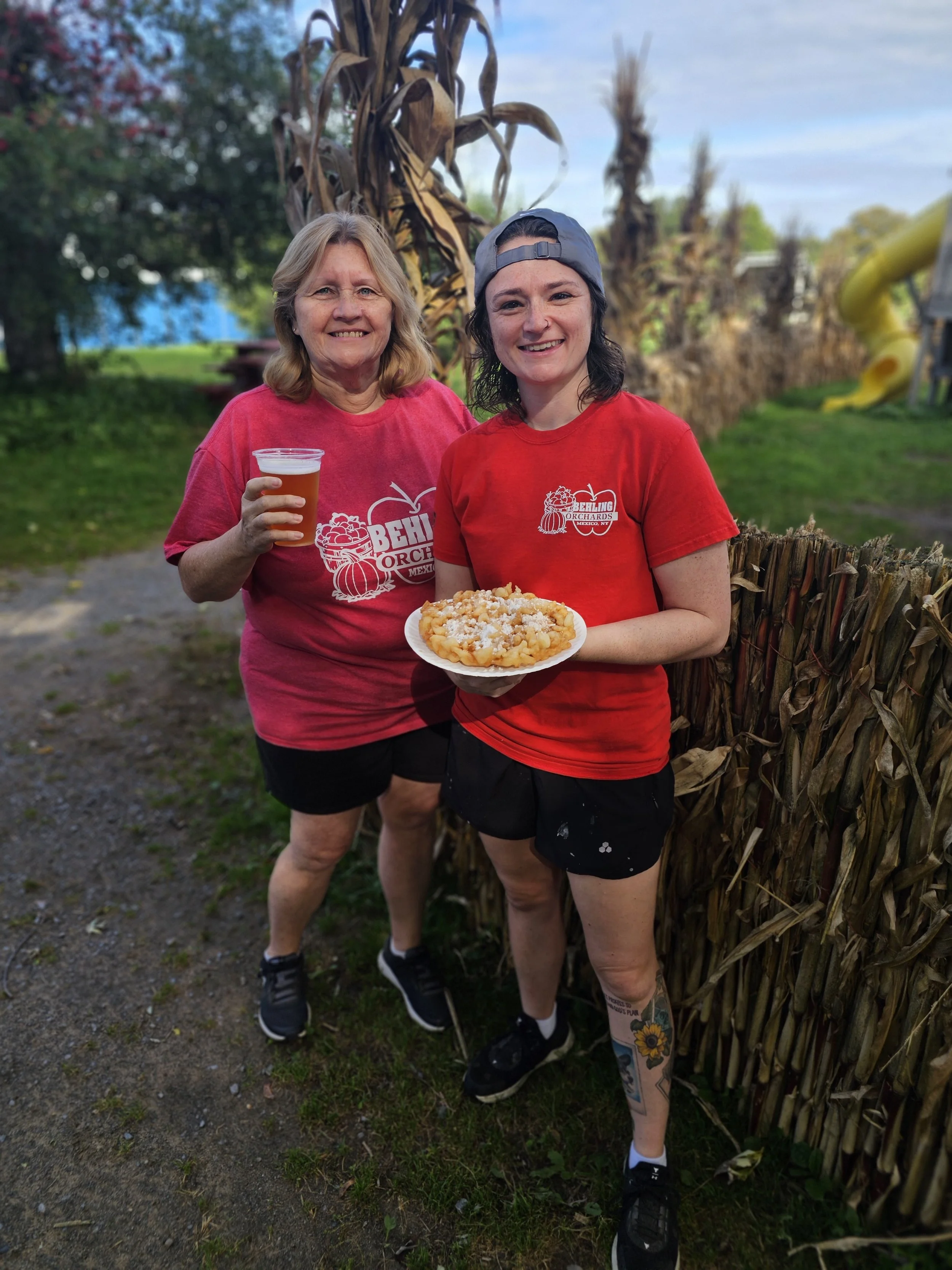 Jenna & Lori at Behling Orchards