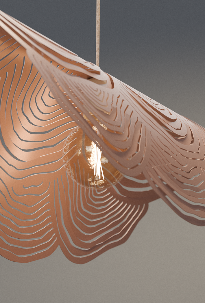 Lacewing Close Up in Matt Copper