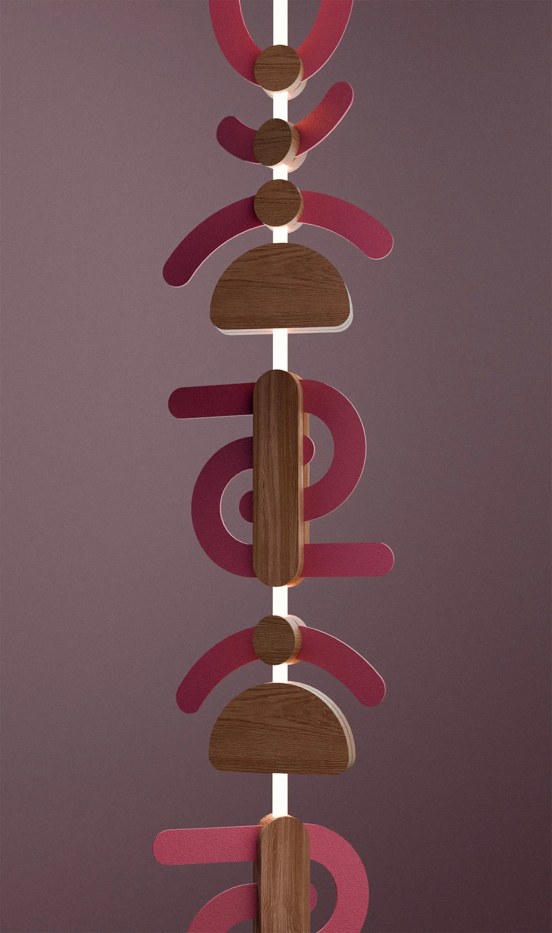 Catawba lamp - Upstream colour
