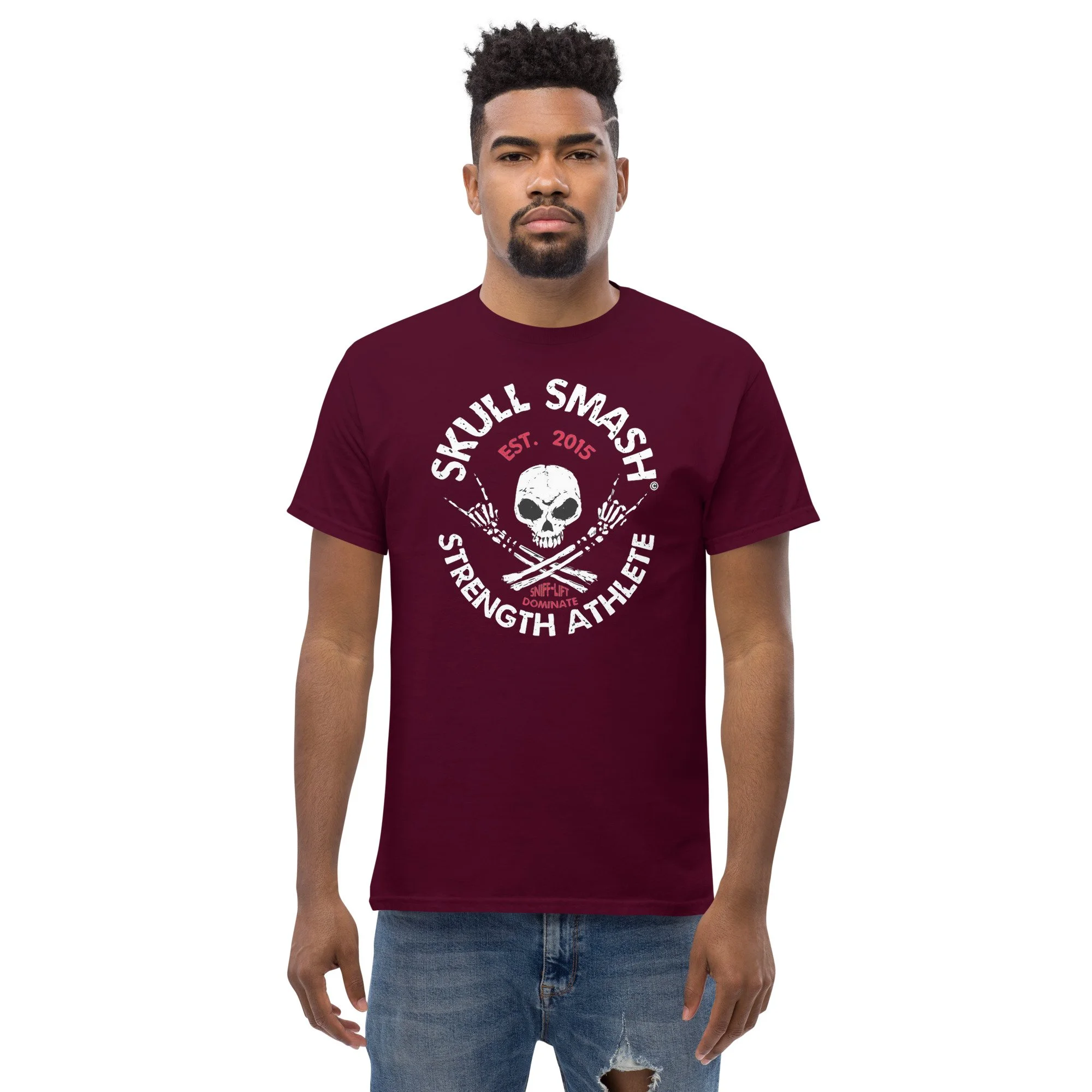 unisex-classic-tee-maroon-front-67e473d635d84.jpg