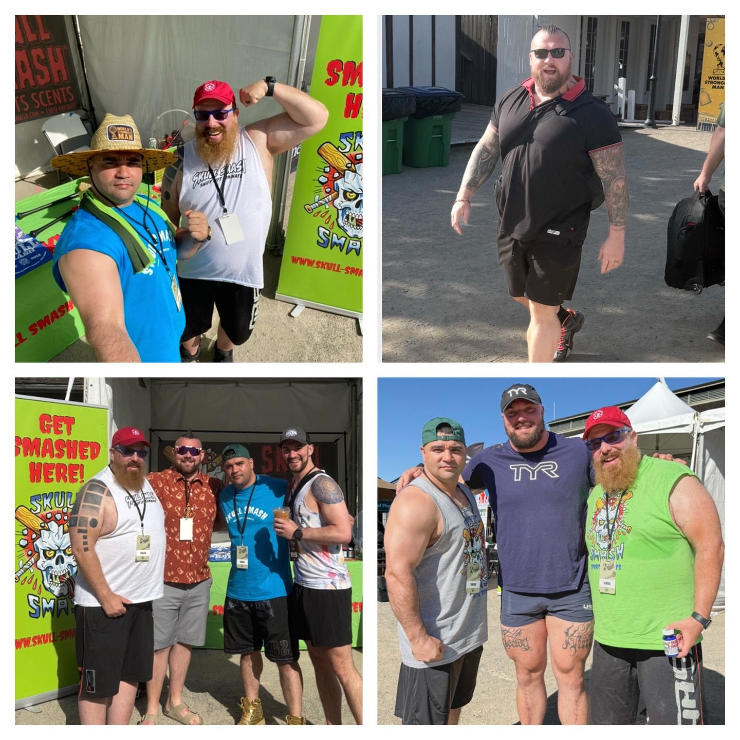 Day Two begins with Skull Smash at The World&rsquo;s Strongest Man and the big boys are already out to play! Come see us in Old Sacramento all weekend to stock up on your favorite sports scents. #skullsmash #worldsstrongestman #worldsstrongestsportss