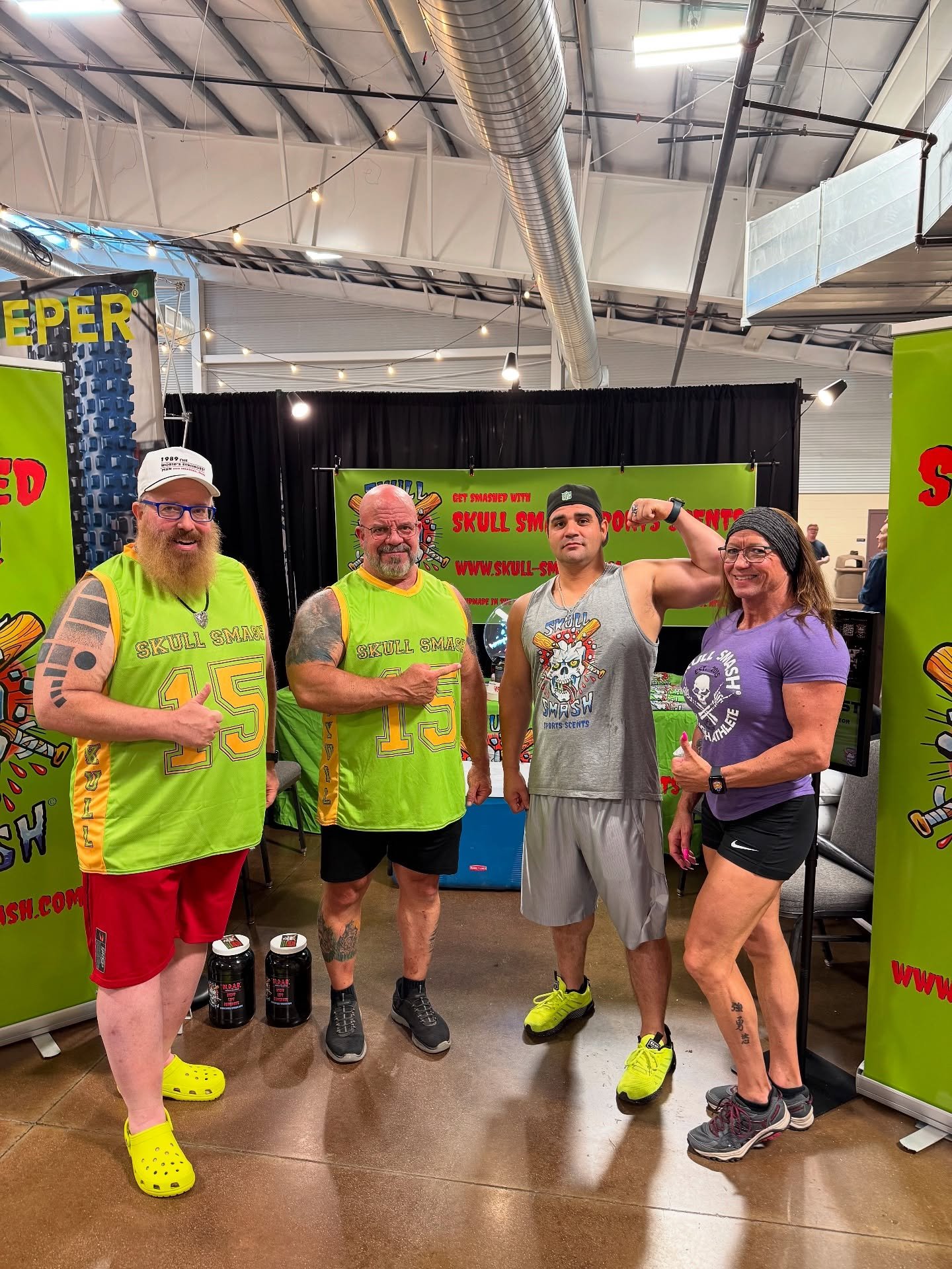 SKULL SMASH NATION ON THE ROAD!!

Come see us at the Brian Shaw Classic Expo in Loveland, CO, just north of Denver. 

We&rsquo;re here all weekend. You can pick up your favorite sports scents and Skull Smash Merch. 

Get the best time on our MOAB Hol