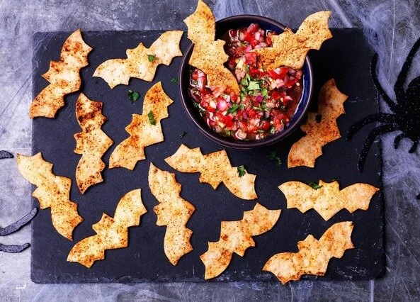 Tortilla Bats with Salsa