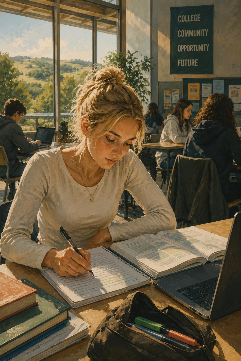 girl learning
