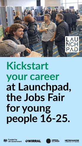 Kickstart your career at Launchpad, the Jobs Fair for young people aged 16 - 25 
