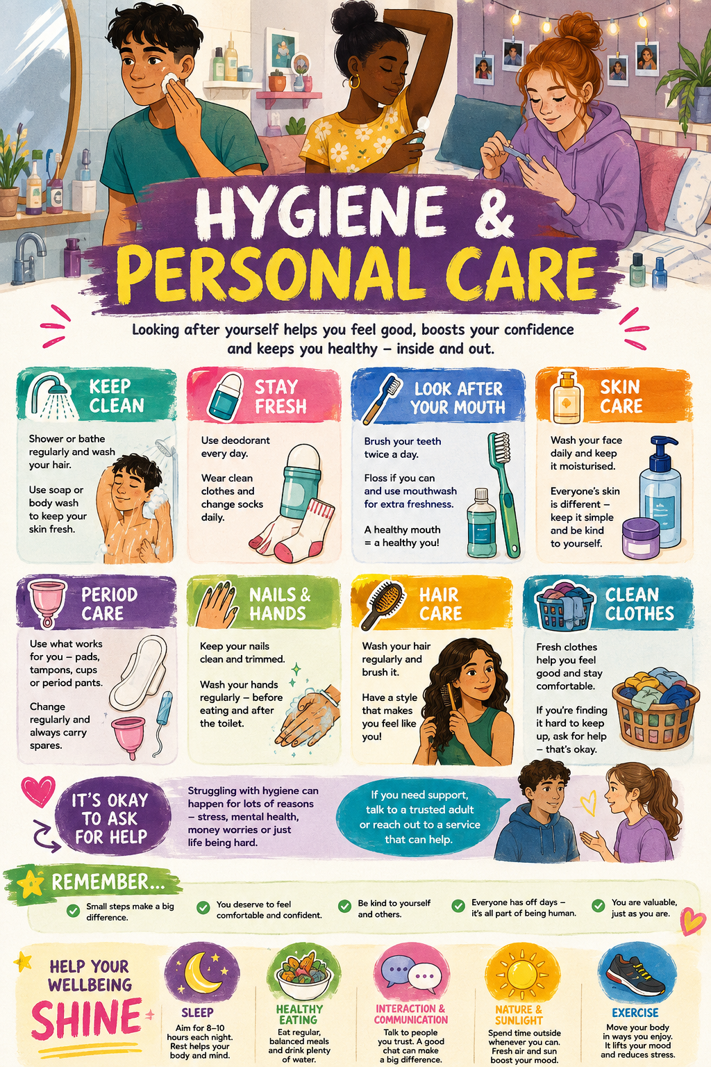 hygiene & personal care infographic