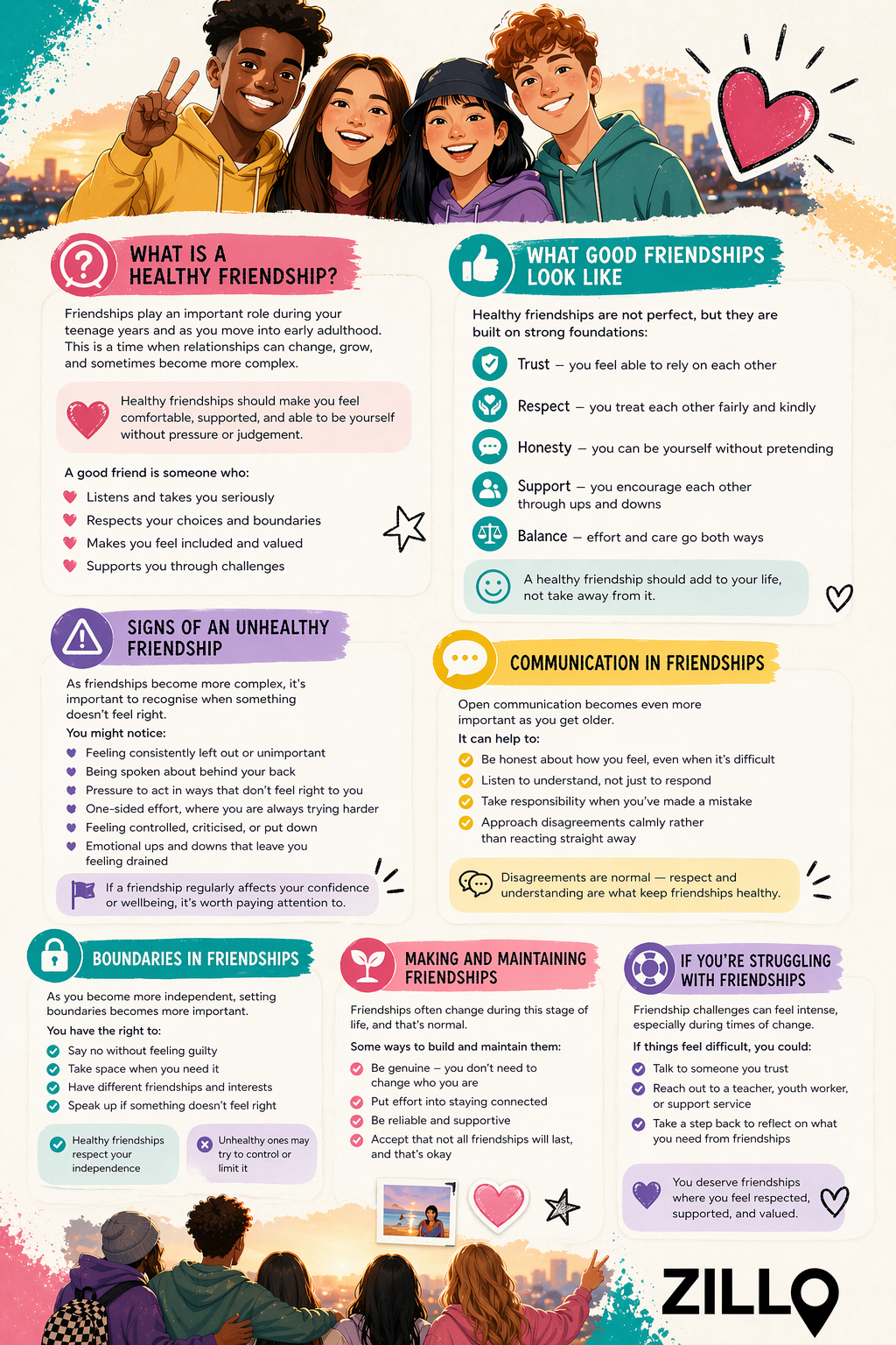 friendship guide flyer