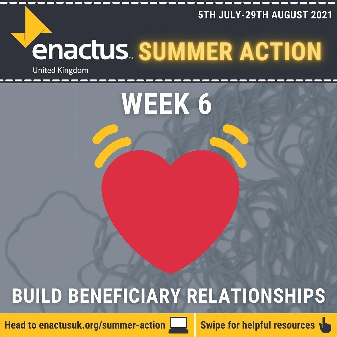 Summer Action Week 6 is about building beneficiary relationships 💓

Swipe for our recommended resources...
🌟 @nhsengland Safeguarding Adults Pocket Guide
🌟 @tnluk Community Engagement Forum Project
🌟 @asdagraduates Community Champions
🌟 Enterpri