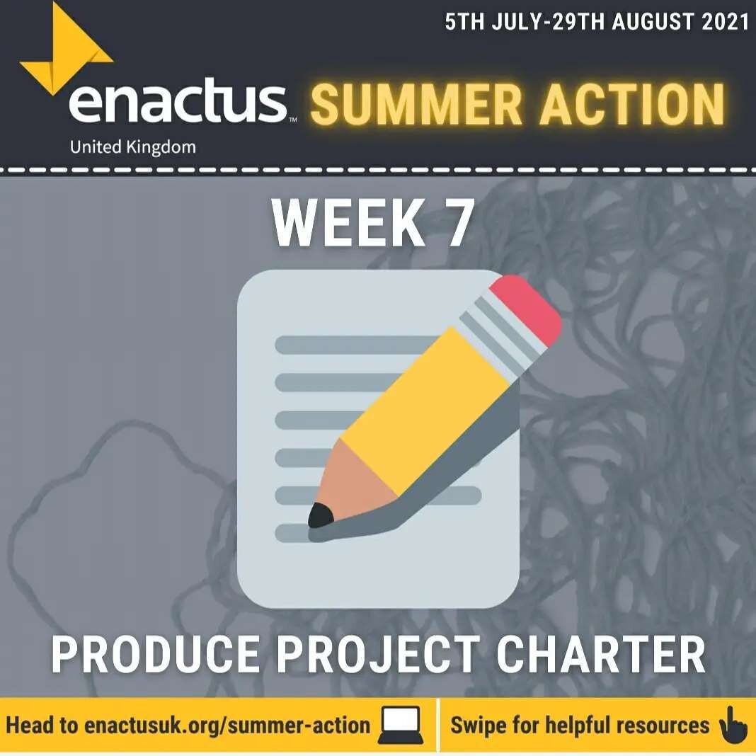 Producing a project charter is the focus for Week 7 of Summer Action 📝

Swipe for our recommended resources...
🌟 @pmi_org project management resources
🌟 @skills_builder Launchpad
🌟 @the_eauc Sustainability Leadership Scorecard
🌟 The @coachingtoo