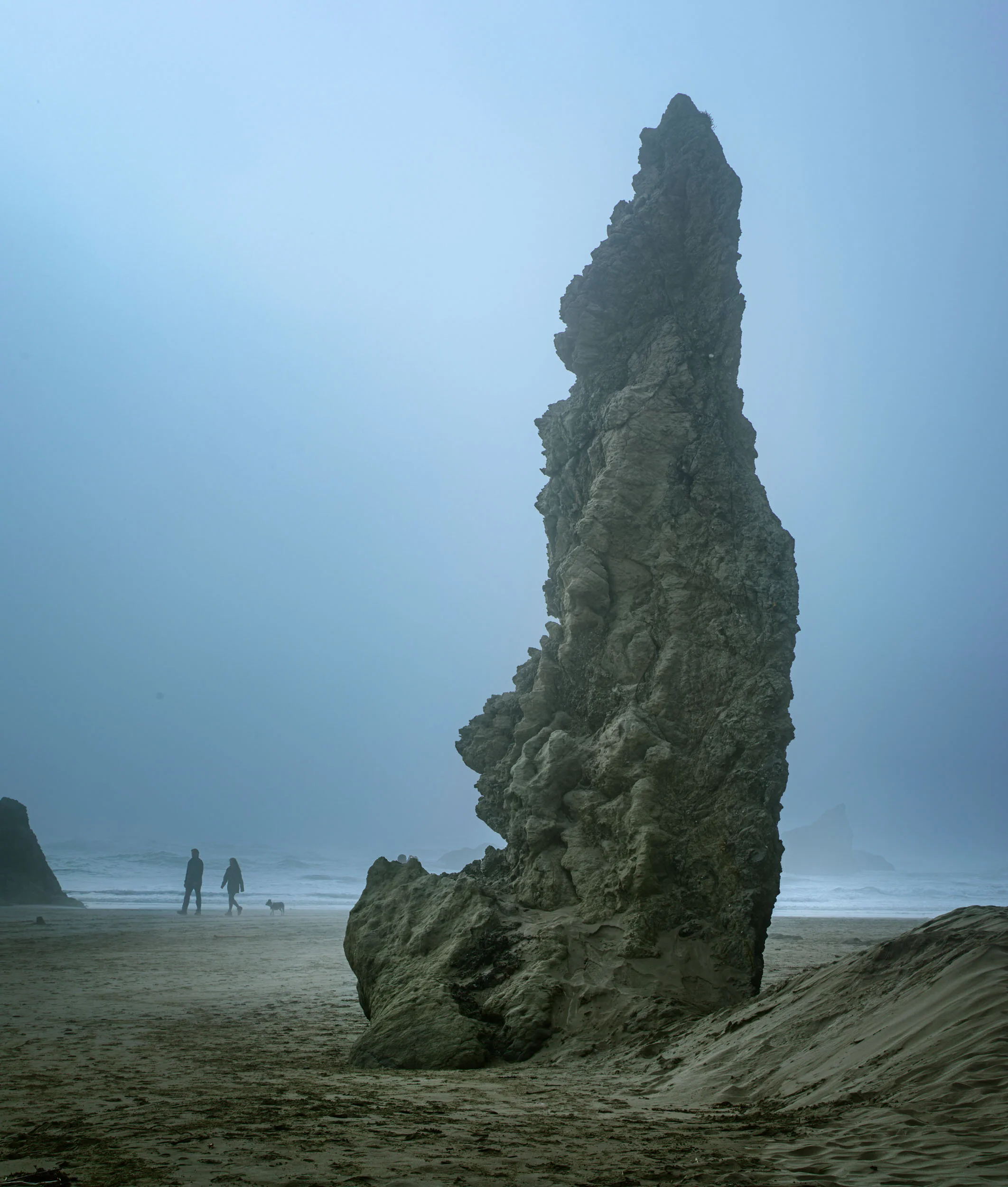 Sea Stack And Fog