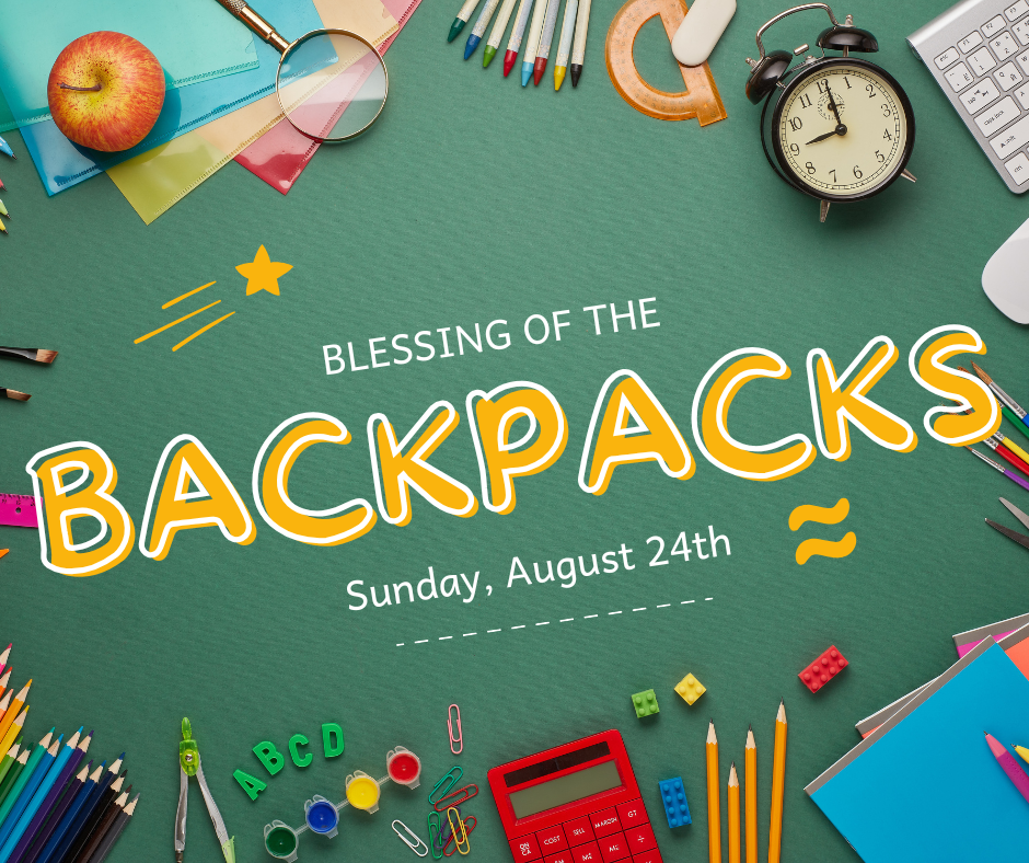 Blessing of the Backpacks