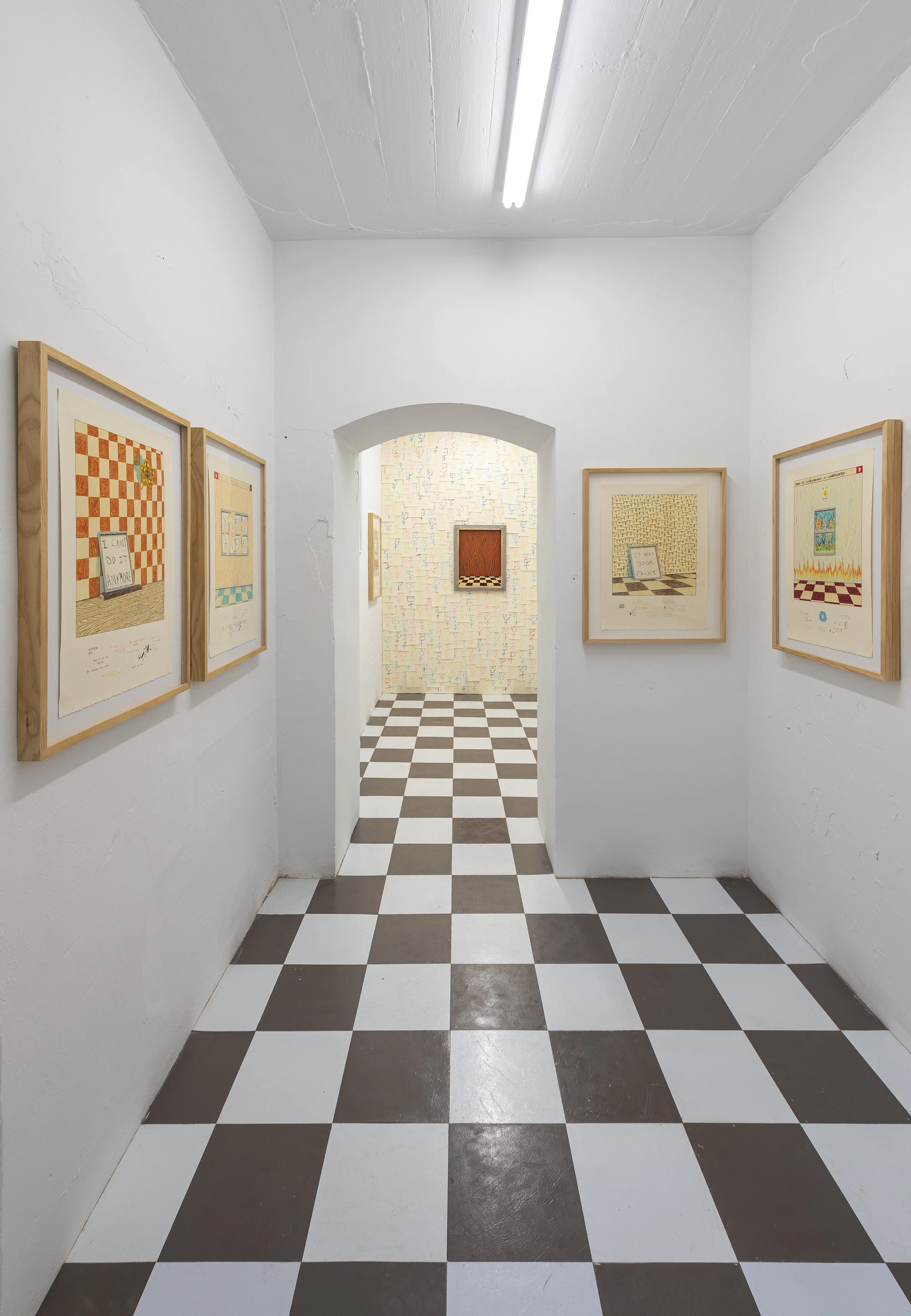 Acevedo’s practice typically revolves around three concepts; nature, the internet, and the act of art making. He utilizes all three and their relationships to each other as a springboard to purge and navigate, without limitations, the human imaginati