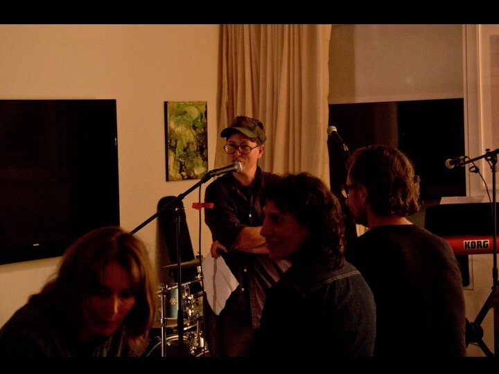 Daphne Fitzpatrick performing script at Benefit Event