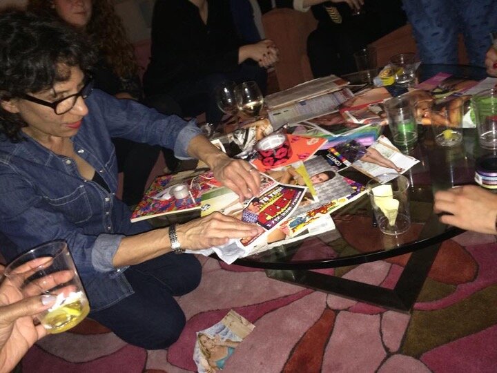 Aura Rosenberg wrapping goody bags in porn at Benefit Event