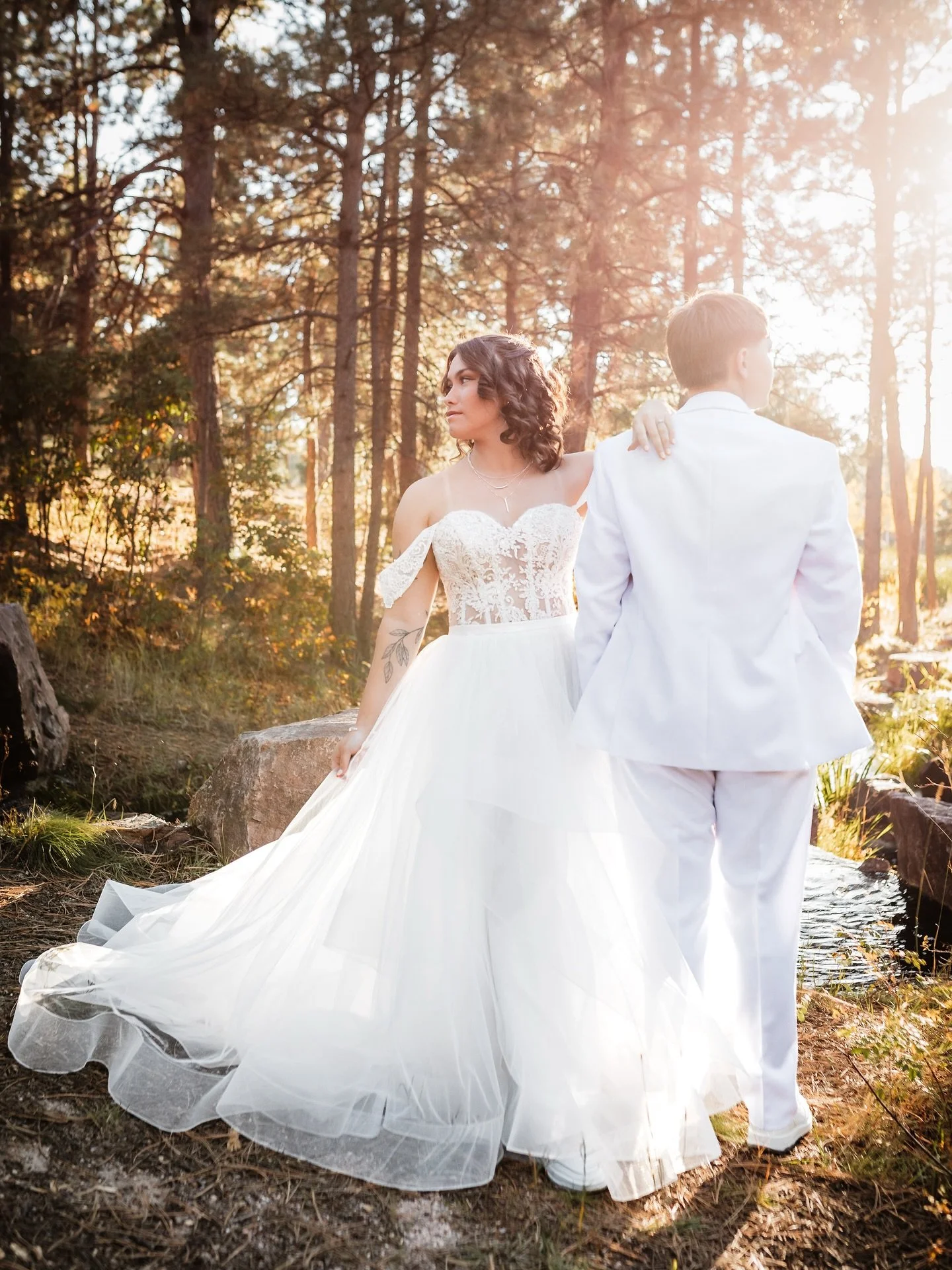 Angelina &amp; Jessie Congratulations on tying the knot! So happy that you found your person and are moving through this journey of life together! 

@prideandpromise - Wedding Officiant
@thelodgeatcathedralpines Venue