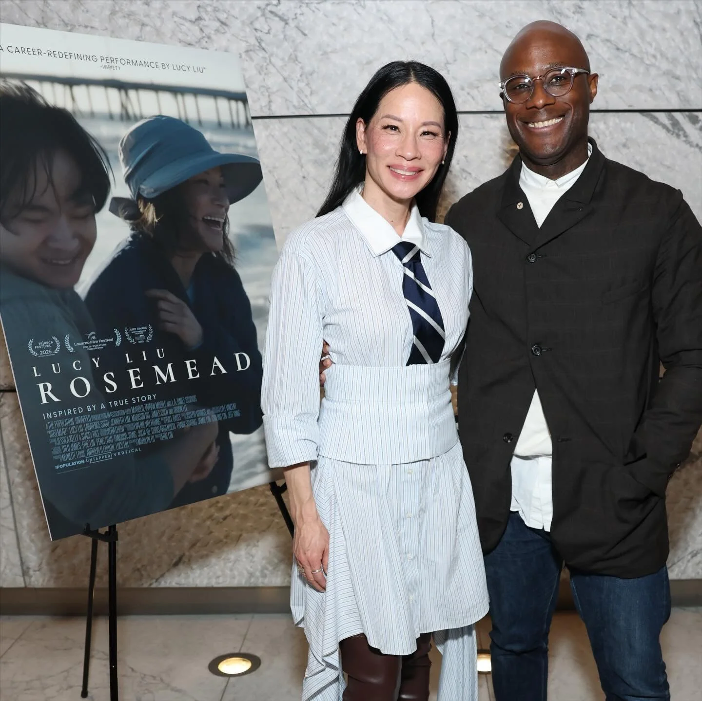 Thank you, Barry Jenkins, for introducing Rosemead, and Rebecca Ford for guiding such a thoughtful conversation. We are grateful to everyone who came and made the night so special! @rosemeadfilm @bandrybarry 

Styled by: @_leeharris_ 
Dress: @monsema