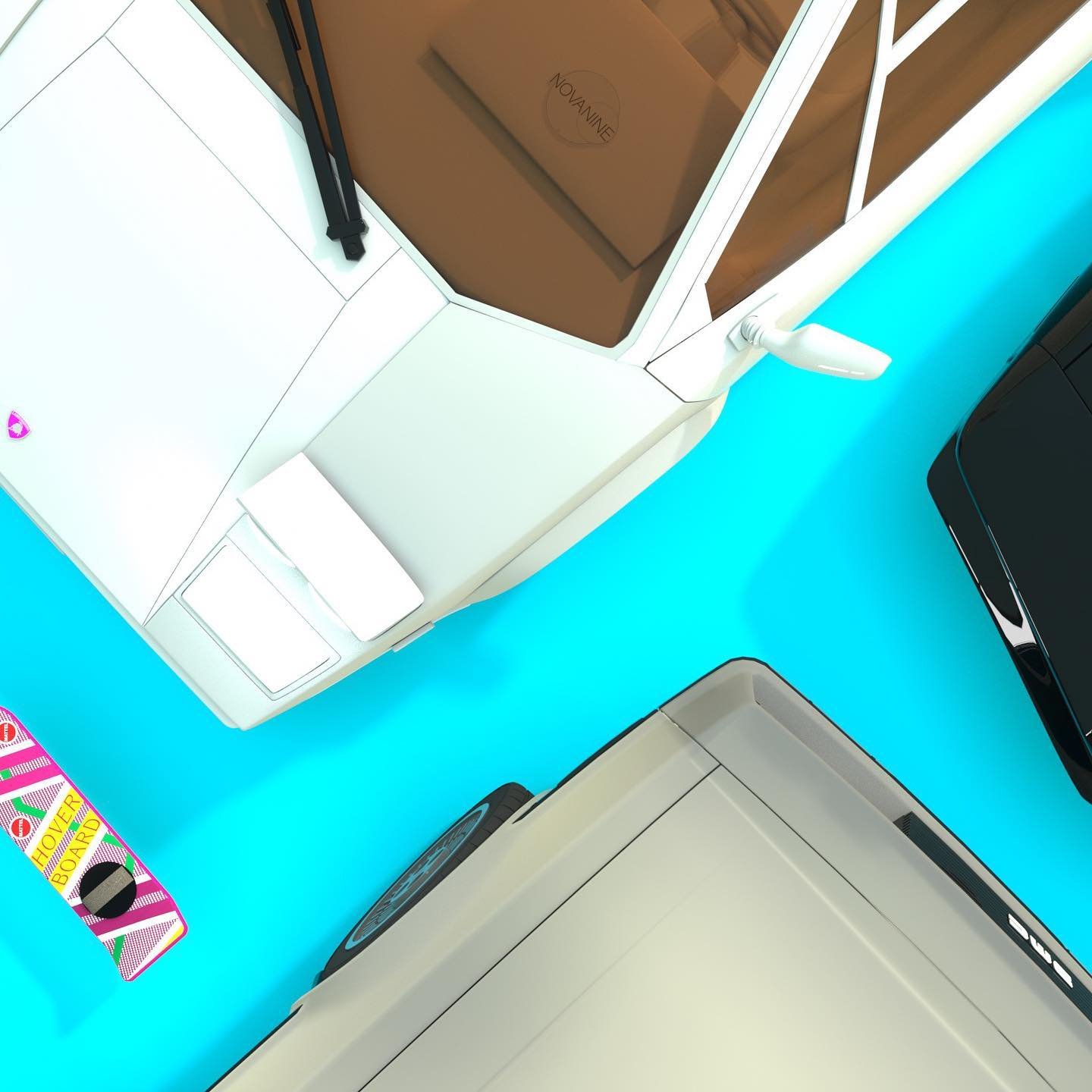 Choose your ride: #Countach, #delorean, #knightrider, or #mcflyhoverboardsdontworkonwater. &mdash;&mdash;&mdash;&mdash; #lamborghini #synthwave #syntheaveart #vaporwave #vaporwaveaesthetic #synthwaveaesthetic #80s #lamborghinicountach #backtothefutur