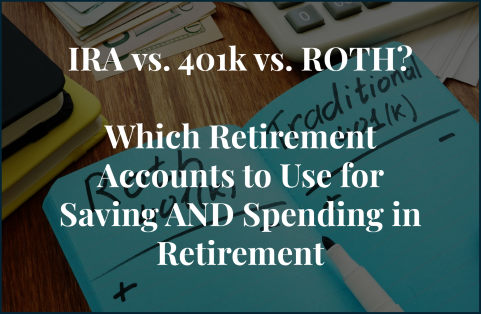 Roth vs. Traditional IRA Graphic in Background of Article Titled: IRA vs. 401k vs. ROTH? Which Retirement Accounts to Use in Huntsville, AL
