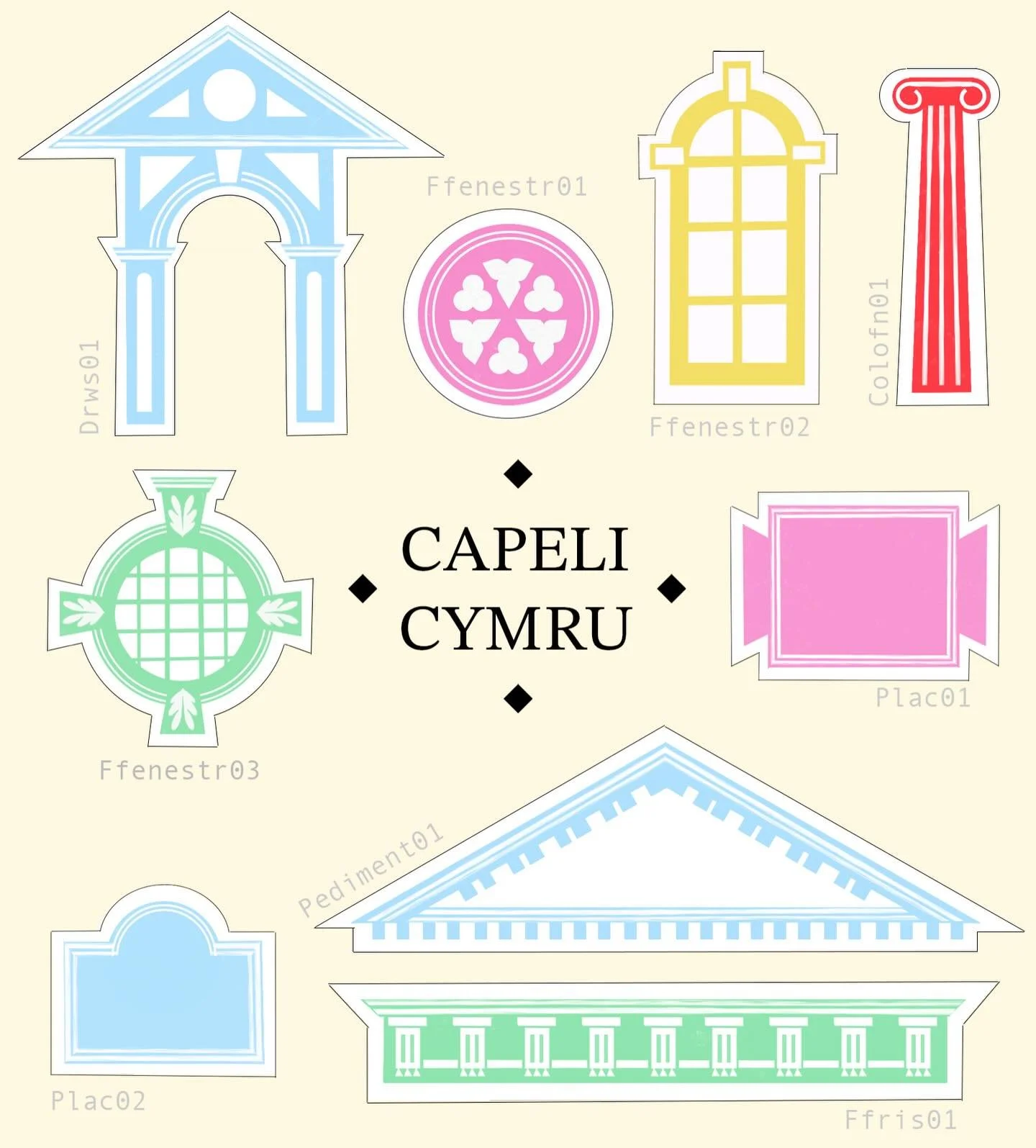 🌀⭐️⭕️🔹🟢 It was a pleasure to create the initial branding for CAPELI CYMRU, a major project to preserve the nonconformist chapels of Wales, launched by the Royal Commission on the Ancient and Historic Monuments of Wales and supported by the Nationa