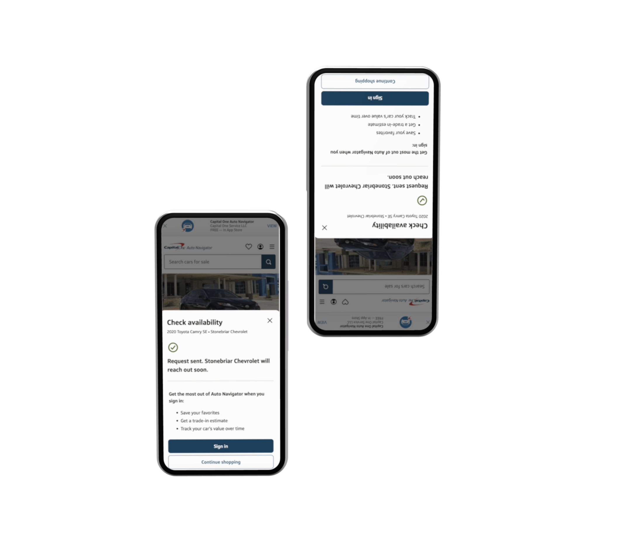 Capital One - Authenticating on Auto Navigator