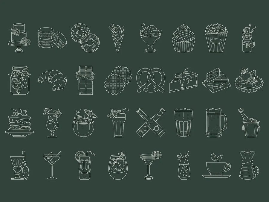 Food Logo Kit by @istar_icon_project 🍕 🧀 🌯 🍔 
Get this hand-drawn collection of 40x pre-made Logo Templates, 100x Frames and Ribbons, and 120x Food and Drink Icons for $25 - link in the bio 🔗

#icon #logo #template #food #drink #marketing #brand