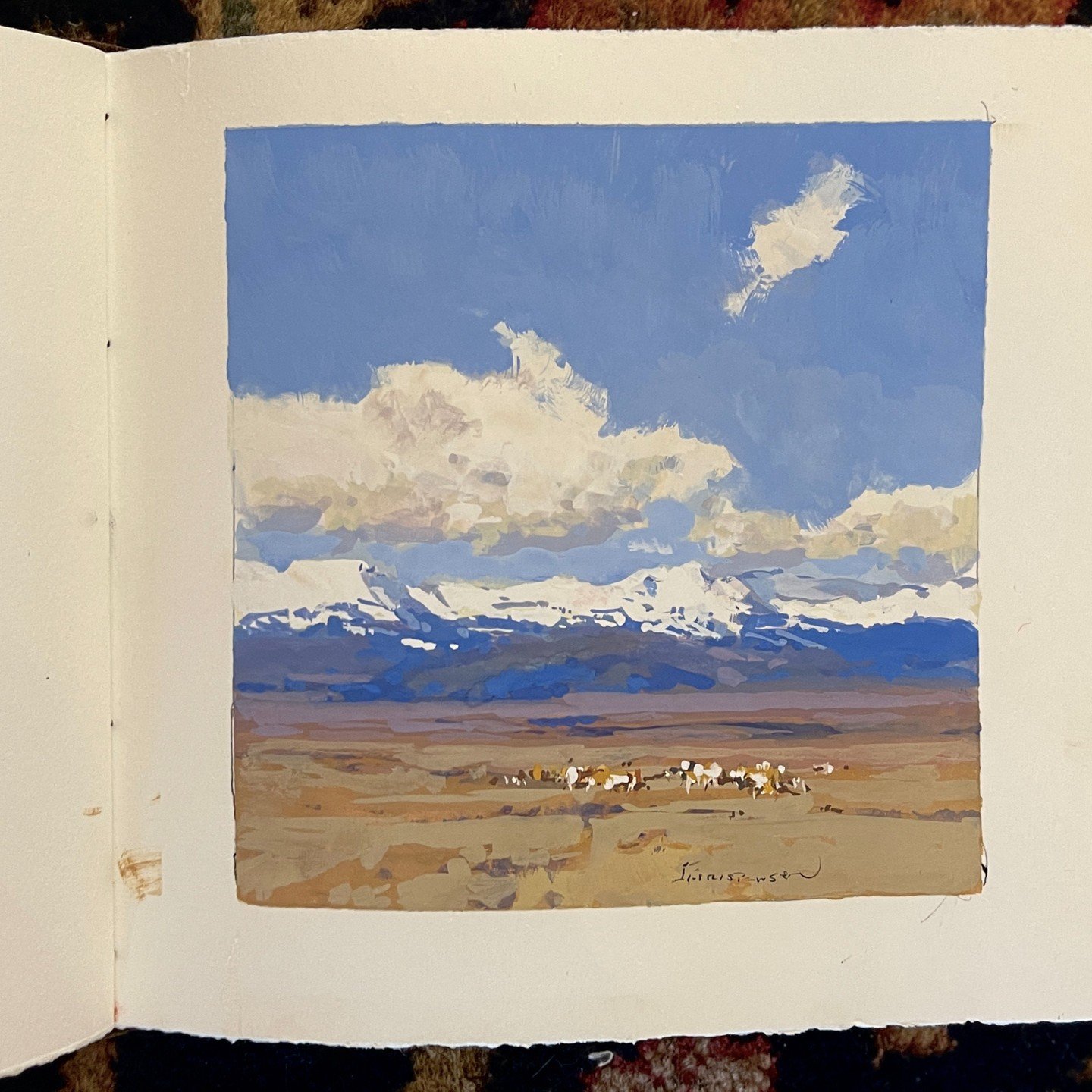 &quot;Sweetwater study&quot; color of Wyoming in April..