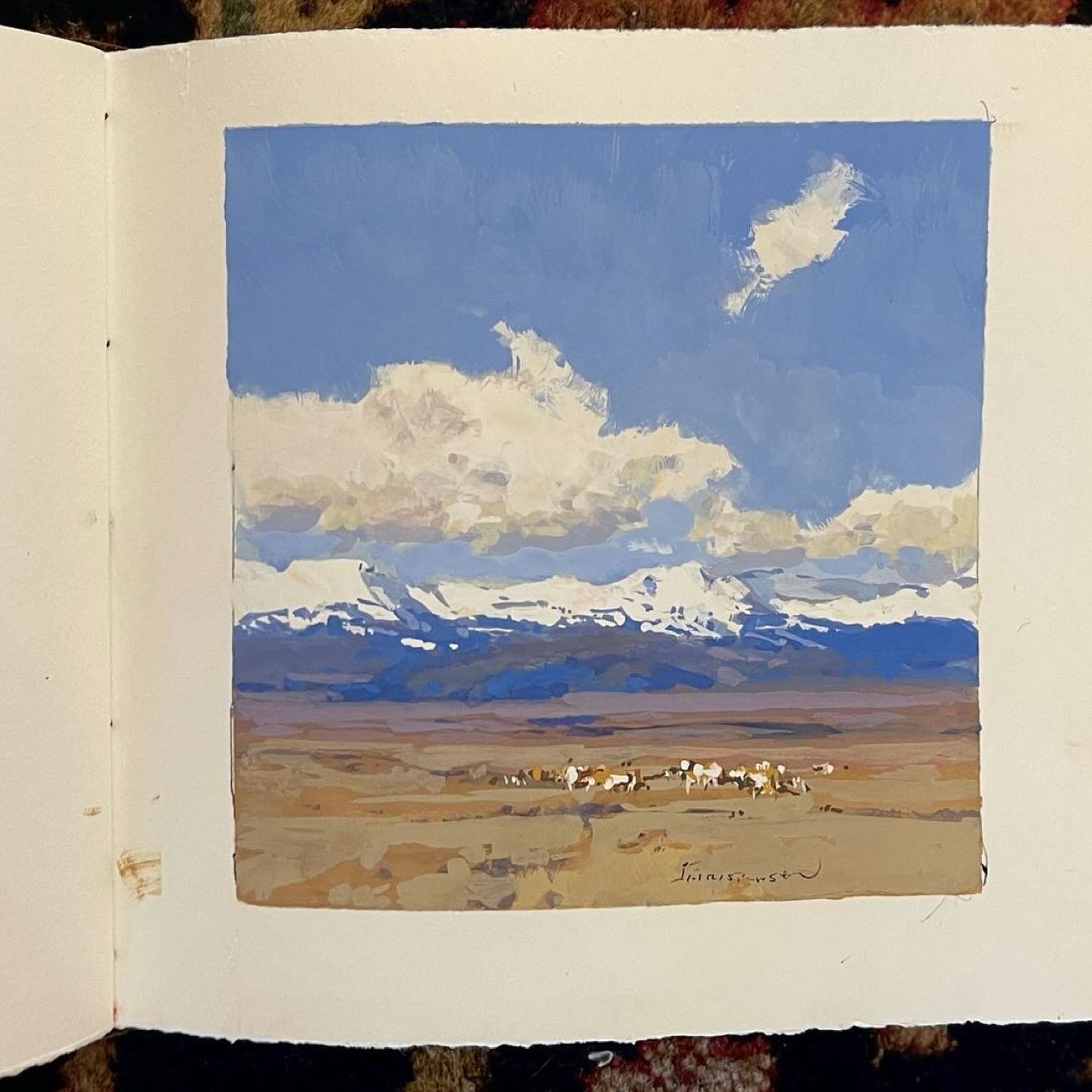 &ldquo;Sweetwater study&rdquo; color of Wyoming in April..
 
What ideas are you working on this week?

 
 
 
 
#adventureofpainting #paintingstudy #wyomingpainting #scottchristensenartist