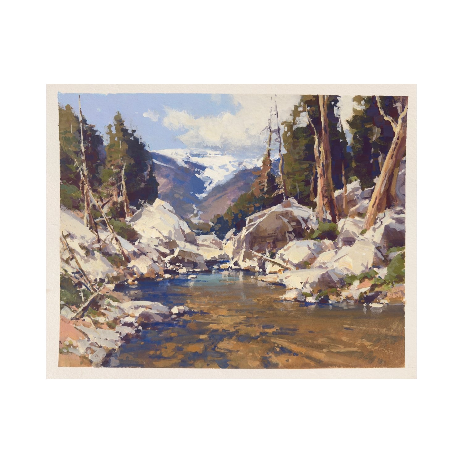 High Mountain Lake Outlet