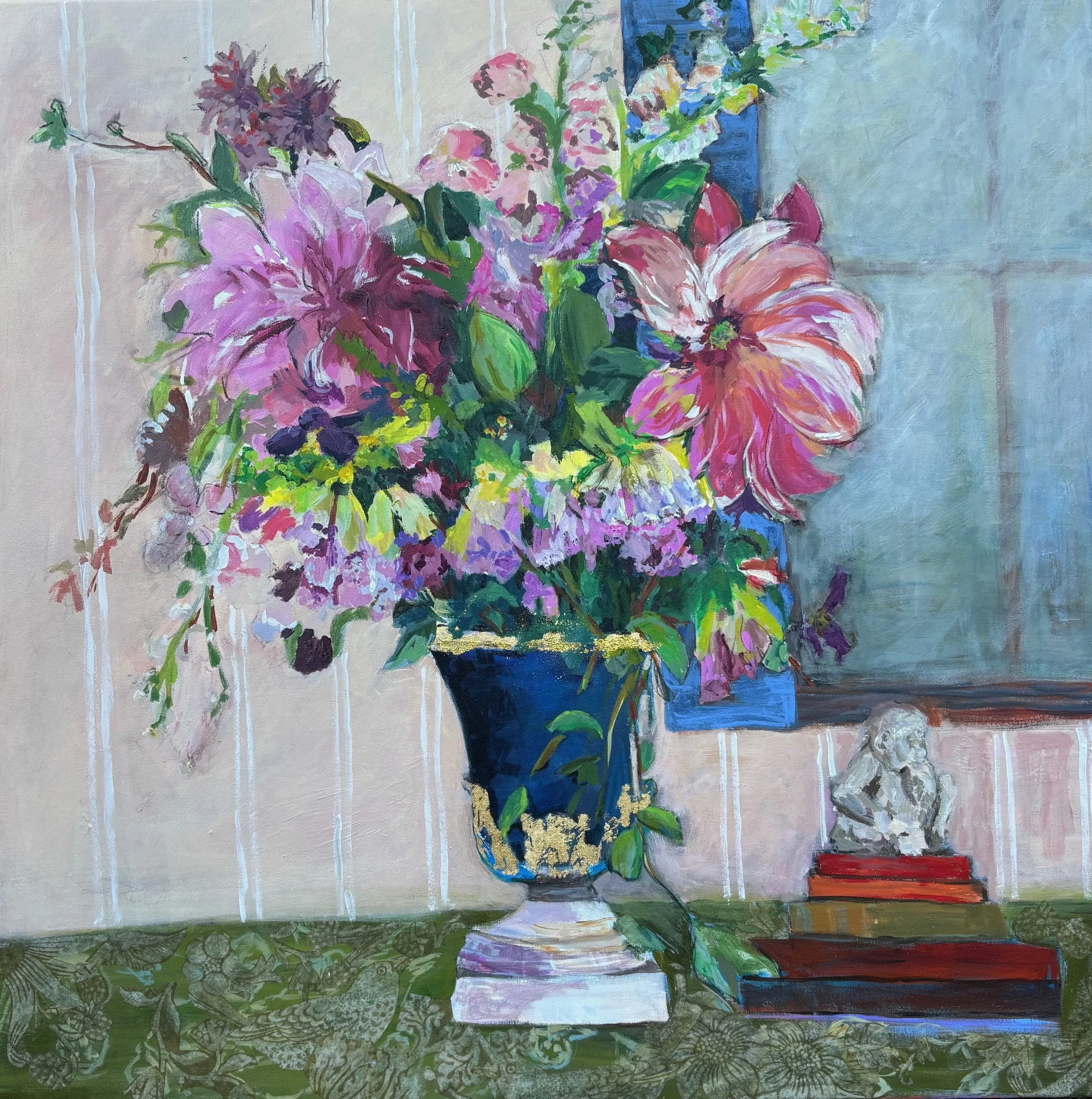 Two Dahlias
36 x 36 mixed media on canvas
$2,400